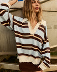 SUMMI SUMMI | STRIPE LS POLO