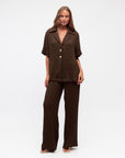 MINT | CHOCOLATE TEXTURED SHIRT