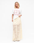 MINT | EDIE LACE MAXI SKIRT - CREAM