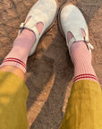 LE BON SHOPPE | BOYFRIEND SOCKS - VINTAGE PINK