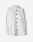 CERES LIFE | PETA OVERSIZED SHIRT - WHITE ORGANIC COTTON