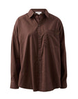 CERES LIFE | PETA OVERSIZED SHIRT - CHOCOLATE