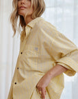 CERES LIFE | PETA OVERSIZED SHIRT - FADED SUN CHECK