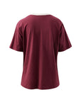 CERES LIFE | STEVIE SLOUCHY TEE - WASHED BURGUNDY