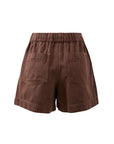 CERES LIFE | DARCY RELAXED EVERYDAY SHORT - CHOCOLATE