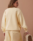 CERES LIFE | ISLA OVERSIZED SLOUCHY CREW - SUNNY YELLOW