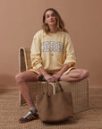 CERES LIFE | ISLA OVERSIZED SLOUCHY CREW - SUNNY YELLOW