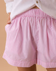 CERES LIFE | MILA SHORT - HIBISCUS PINK STRIPE