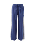 CERES LIFE | GIGI WIDE LEG TERRY TRACKPANT - WASHED NAVY