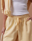 CERES LIFE | LULU REVERSE PANEL SHORT - SUNNY YELLOW