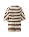 CERES LIFE | MOLLY TEXTURED STRIPE SHORT SLEEVE KNIT TUNIC