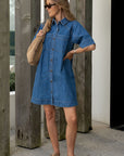 CERES LIFE | AVA SHORT SLEEVE MINI DRESS