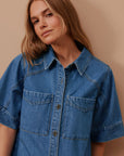 CERES LIFE | AVA SHORT SLEEVE MINI DRESS