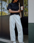 CERES LIFE | JESSIE BARREL PANTS - FRESH ECRU