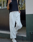 CERES LIFE | JESSIE BARREL PANTS - FRESH ECRU