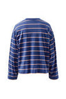 CERES LIFE | BEAU LONG SLEEVE SLOUCHY TEE - NAVY / PINK CLAY