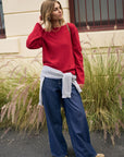 CERES LIFE | NESS KNIT PULLOVER - CHILLI