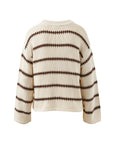 CERES LIFE | LILA KNIT CREW - ECRU STRIPE