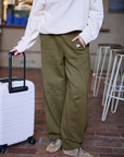 CERES LIFE | ELISE TRACKPANT - WASHED OLIVE