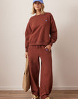 CERES LIFE | ELISE TRACKPANT - BURNT TOFFEE