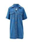 CERES LIFE | BONNIE RELAXED SHIRT DRESS - FRESH INDIGO