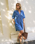 CERES LIFE | BONNIE RELAXED SHIRT DRESS - FRESH INDIGO