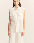 SHONA JOY | WELLINGTON SLEEVELESS SHIRT