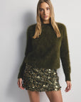 WORLD OF NOMADS | ADELE CREW NECK KNIT - MOSS