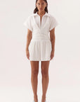 SOVERE STUDIO | LYRA MINI DRESS - CHALK