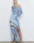 SOVERE | WHIRL MESH LONGSLEEVE DRESS