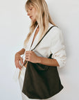 VESTIRSI | SAVANNAH DARK CHOCOLATE SUEDE HOBO BAG