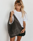 VESTIRSI | SCARLETT DARK CHOCOLATE LEATHER HOBO