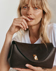 VESTIRSI | SLOANE LEATHER CROSSBODY - DARK CHOCOLATE