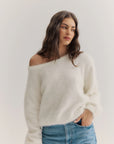 WORLD OF NOMADS | STELLA BOAT NECK KNIT - SNOW