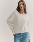 WORLD OF NOMADS | STELLA BOAT NECK KNIT - SNOW
