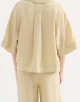 NUDE LUCY | LOUNGE STRIPE LINEN SHIRT
