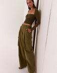 SOVERE | LOLA TOP - KHAKI