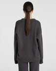 SUMMI SUMMI | L/S COLLARED KNIT - SHADOW