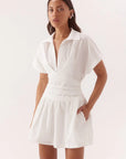 SOVERE STUDIO | LYRA MINI DRESS - CHALK