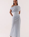 SOVERE | ADA OFF SHOULDER DRESS - WHISPER BLUE
