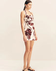 SHONA JOY | EMMETT HALTER DRAPED MINI DRESS