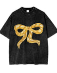 MAKU | BIG BOWTIE BITCHES ACID WASH - BLACK