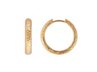 FAIRLEY | ANTIQUE GOLD MAXI HOOPS