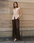 MINT | CHARLOTTE PANT - CHOCOLATE