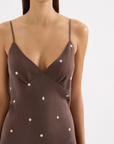NUDE LUCY | ATHENA CUPRO SLIP DRESS