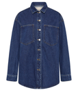 NUDE LUCY | ORGANIC DENIM OVERSHIRT - FORCE BLUE