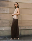MINT | CHARLOTTE PANT - CHOCOLATE