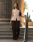 MINT | CHARLOTTE PANT - CHOCOLATE
