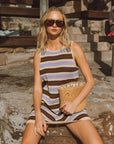 MINT | CANGGU STRIPE SHORT DRESS