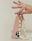 LOUVE | ABBEY PHONE WRISTLET - OFF WHITE